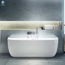Foshan usine vente directe salle de bain coin grand spa baignoire / mat finition solide surfacec baignoire d&#39;angle